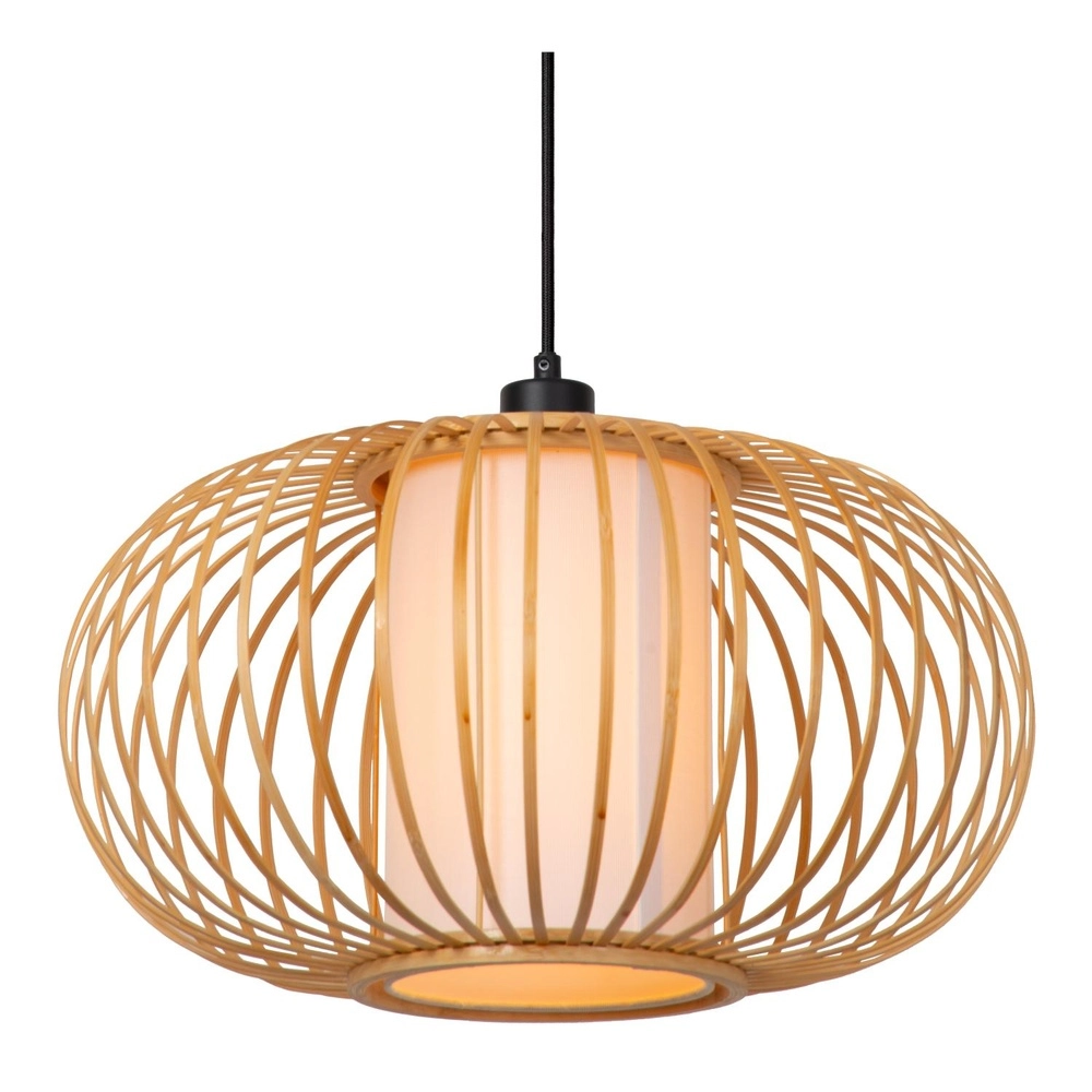 Lampe suspendue Thuline Ø look bois de 45 cm Lucide 5411212051776