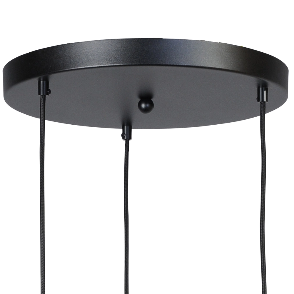 Lampe suspendue noire Run Cylindres à 3 lumières Masterlight 8718121206646