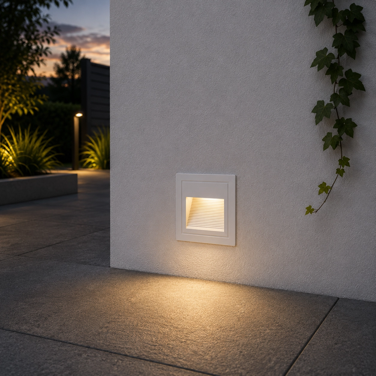 Luminaire encastré carré Mono blanc