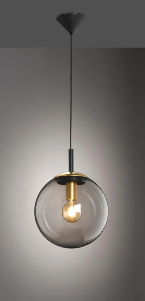 Lampe suspendue avec verre Dini Ø 30 cm Fischer & Honsel 4001133604321