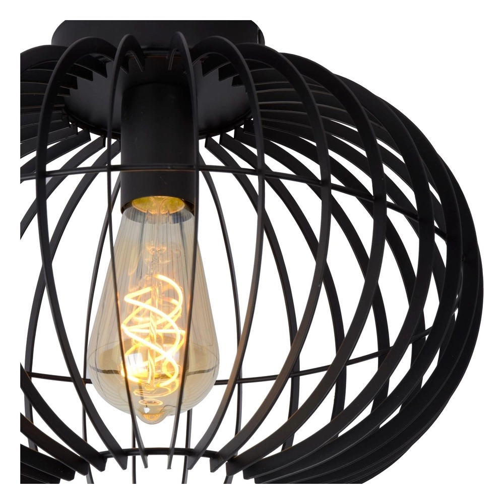 Lampe de plafond Reda Ø 32cm noir Lucide 5411212782526