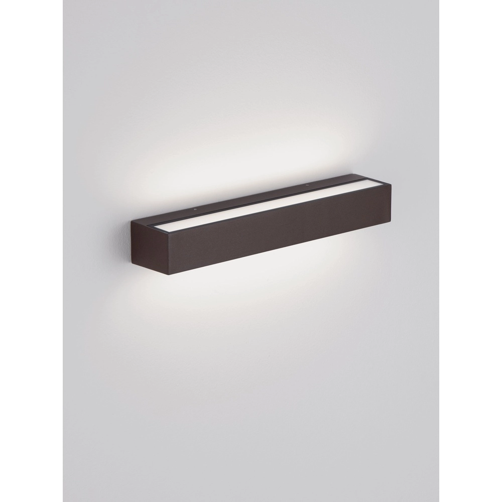Lampe murale élégante Lane brun rouille 36cm - 28W Lyora 5212017496836