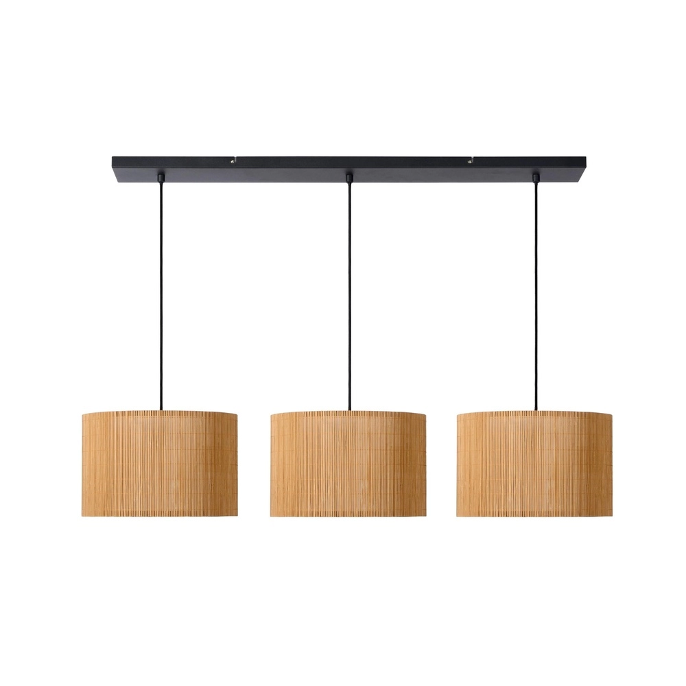 Lampe suspendue Magius Rotin à 3 lumières