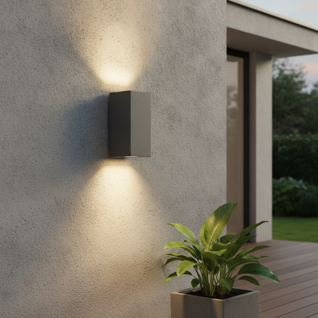 Projecteur angulaire Nero Gris de haut en bas