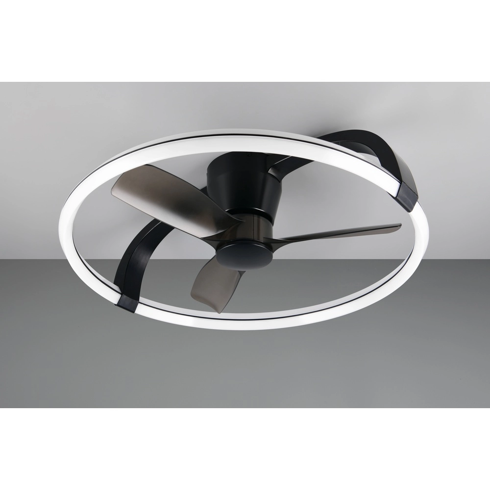 Ventilateur de maison intelligente Stockholm noir Ø 73,5 Tuya Trio 4017807693133