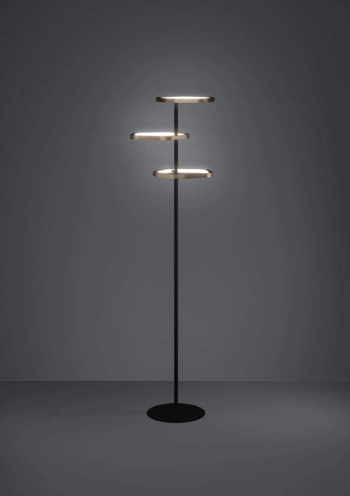 Unique floor lamp Estrella black with brown Stars of Light 9008606357789