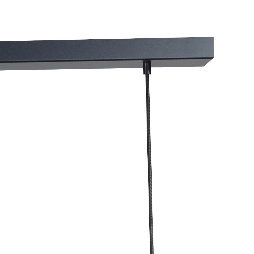 Lampe suspendue noire pour salle à manger Run Cylindres à 5 lumières dorés Masterlight 8718121204581