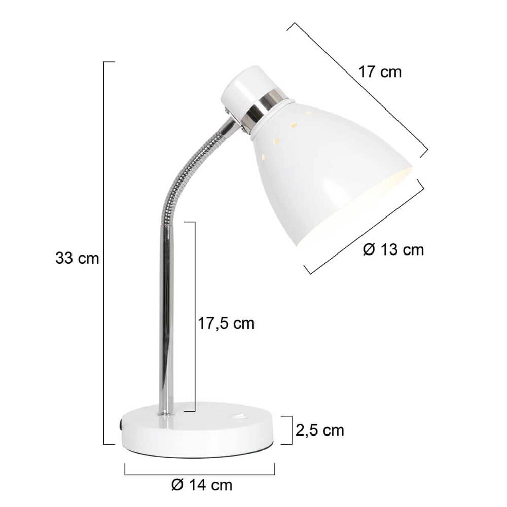 Lampe de bureau blanche Spring Steinhauer 8712746161403
