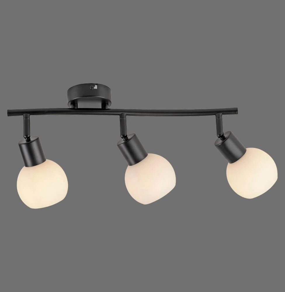 Plafonnier noir Loki 3 lumières Just Light 4043689000776