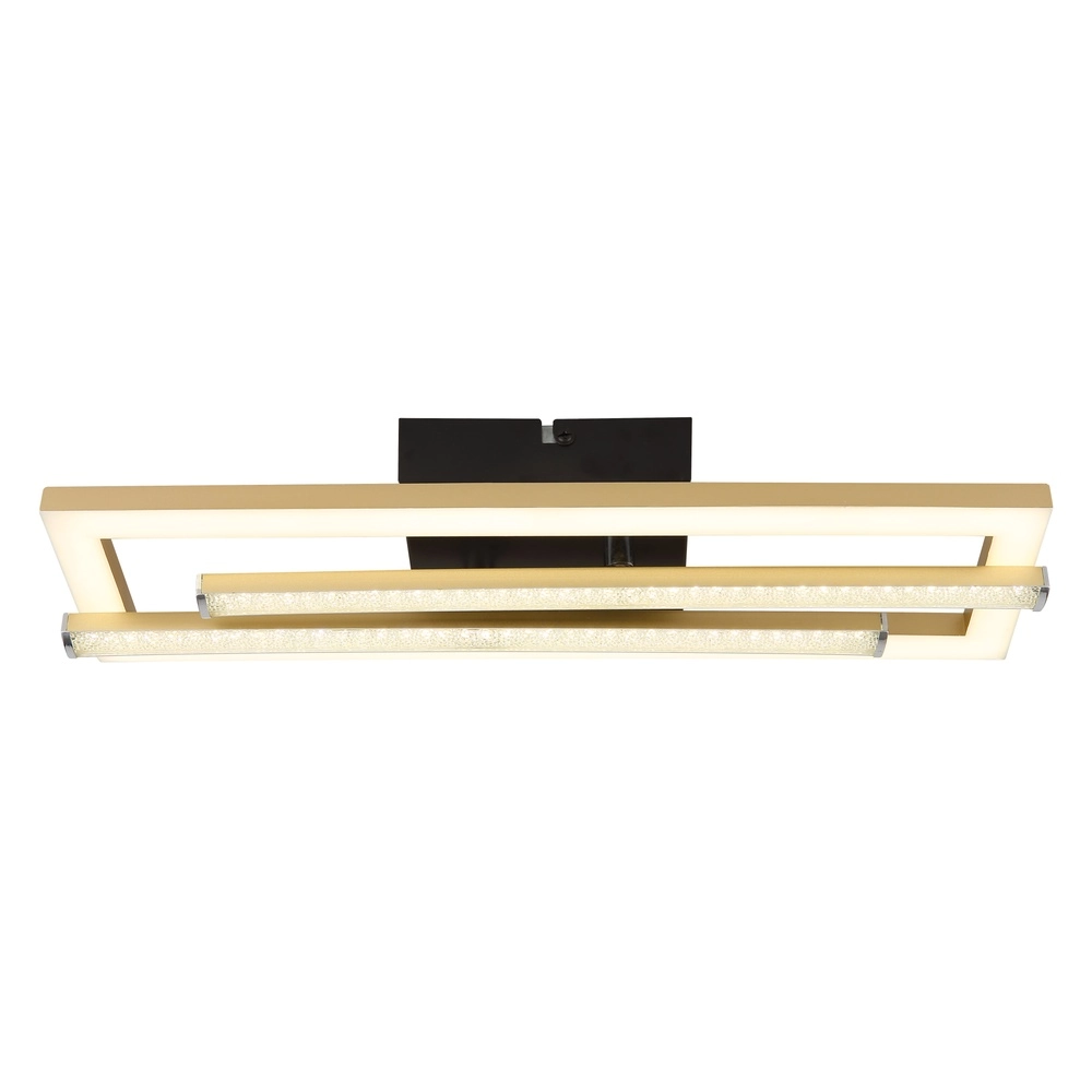 Lampe de plafond Highway noir avec or Globo 9007371453795