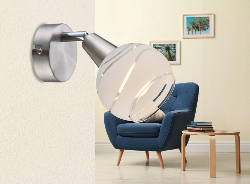Lampe murale Elliott nickel Globo 9007371258314