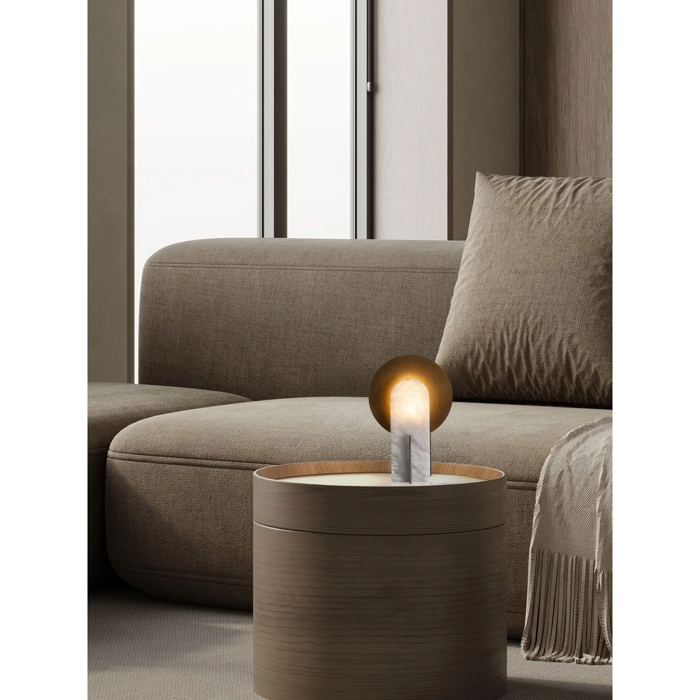 Lampe de table de conception Aviel Laiton ancien