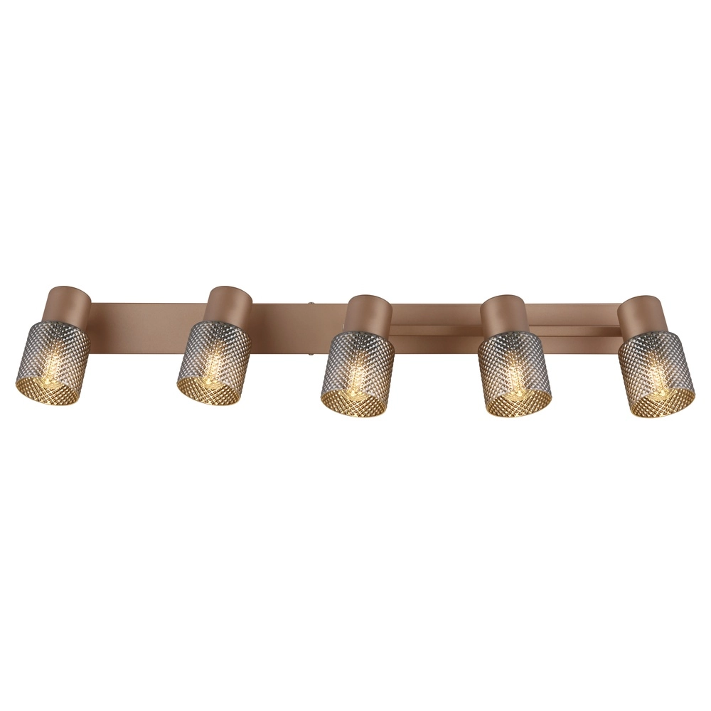 Lampe de plafond Satella 5-café brun clair Globo 9007371471577
