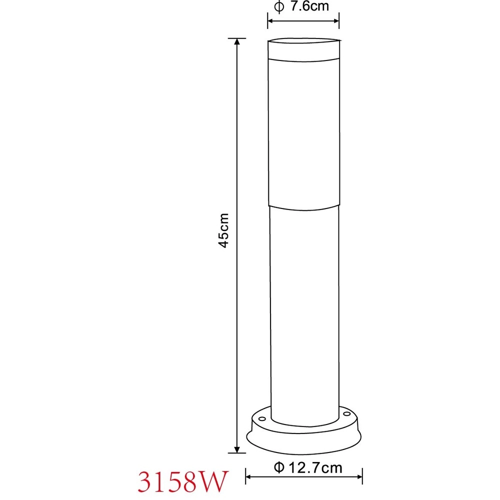 Lampe de jardin Boston bois avec blanc Globo 9007371423132