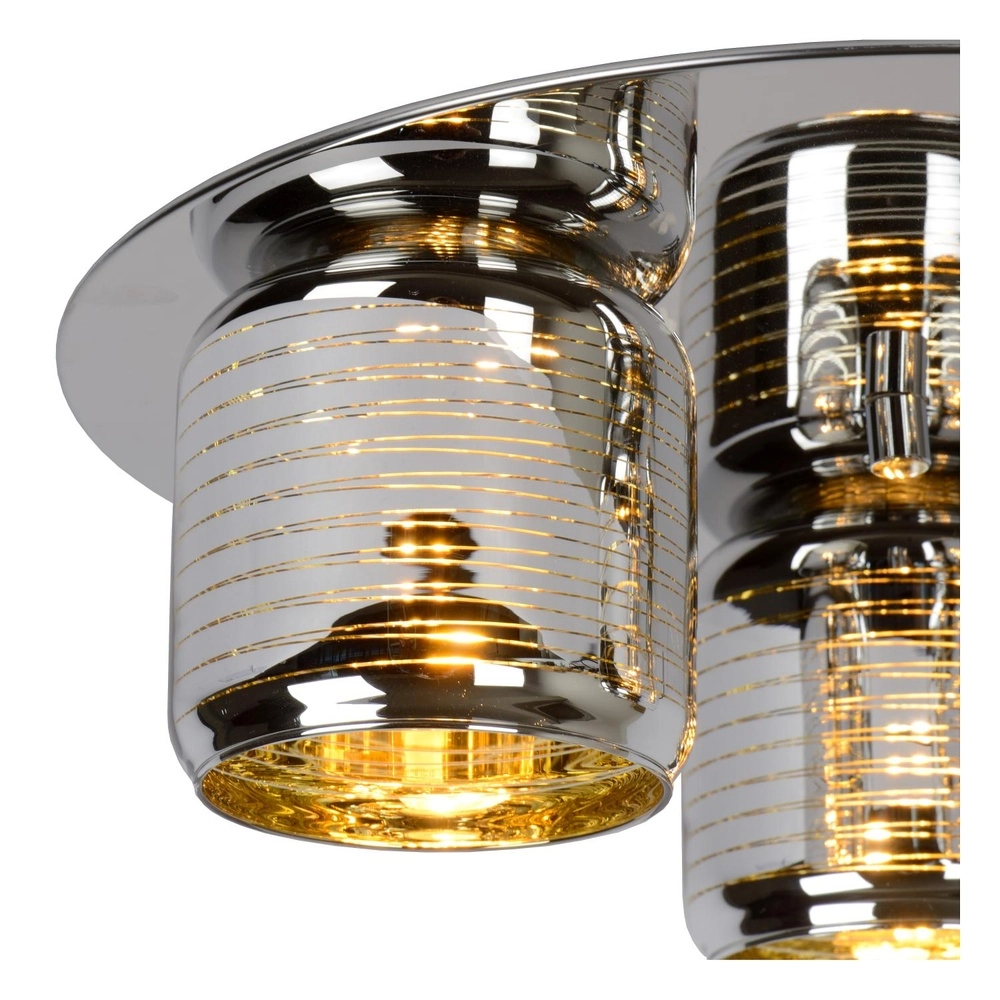 Lampe de plafond Eryn Chrome 3 lumières Lucide 5411212702289