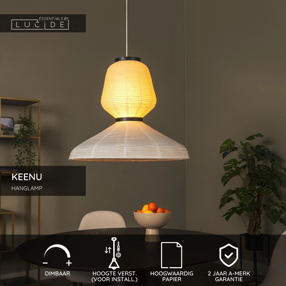 Lampe pendante unique Keenu Blanc Lucide 5411212783059