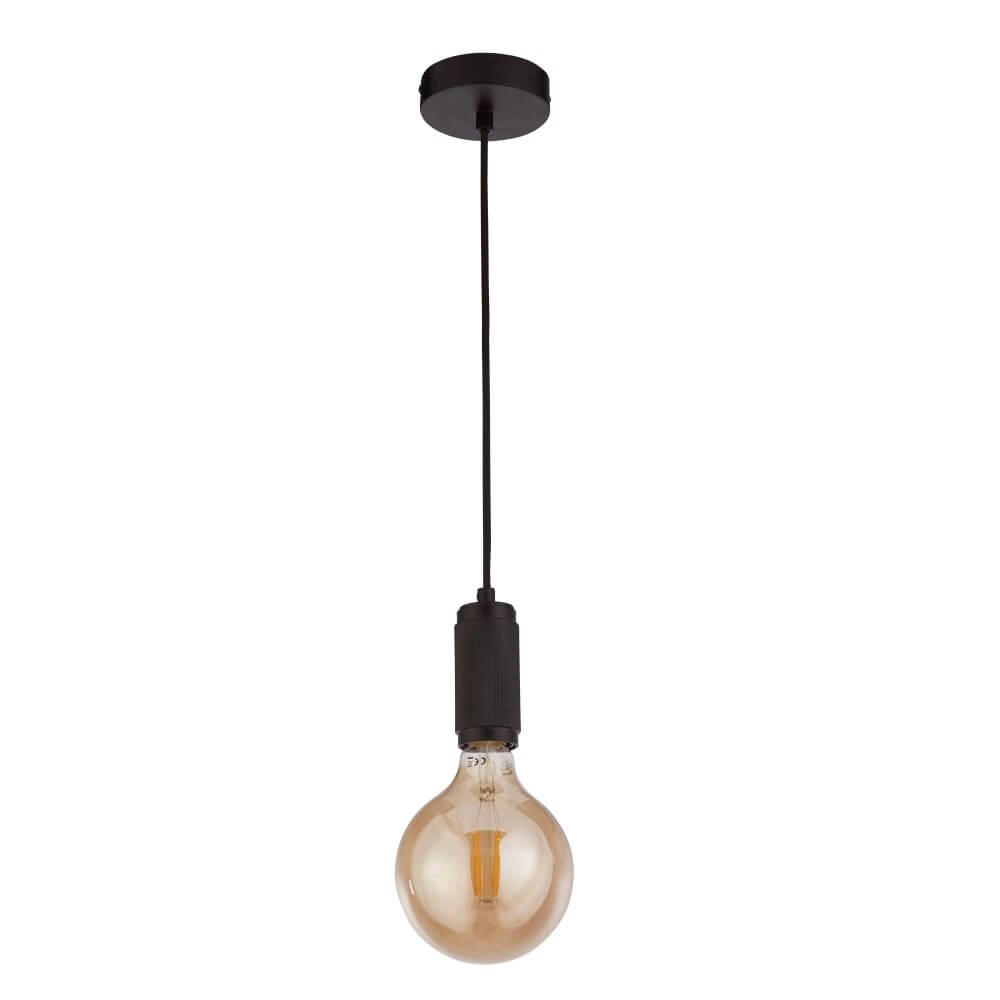 Lampe suspendue 1 lumière Suspension noir