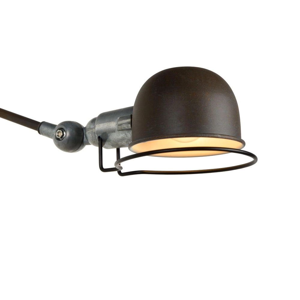 Lampe murale rabattable Honore Classique brun rouille Lucide 5411212450388