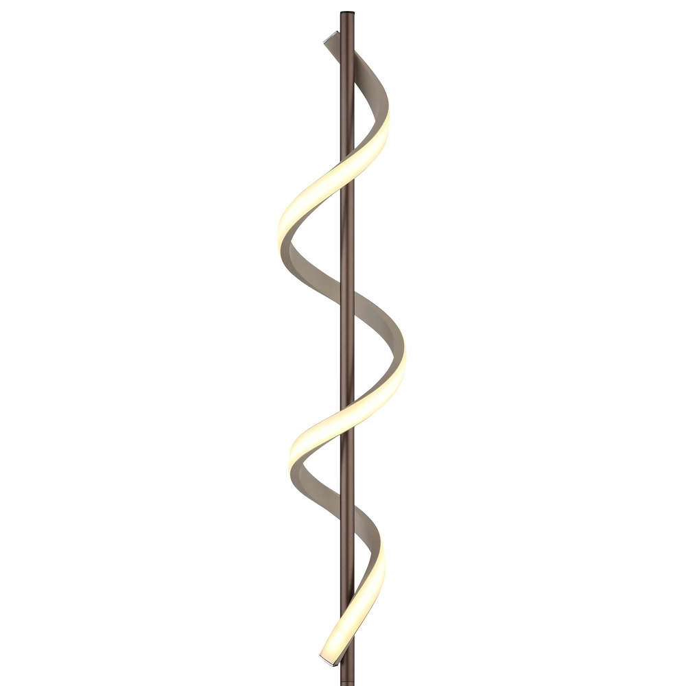Lampe de pied Spiro bronze avec brun sable Globo 9007371590315