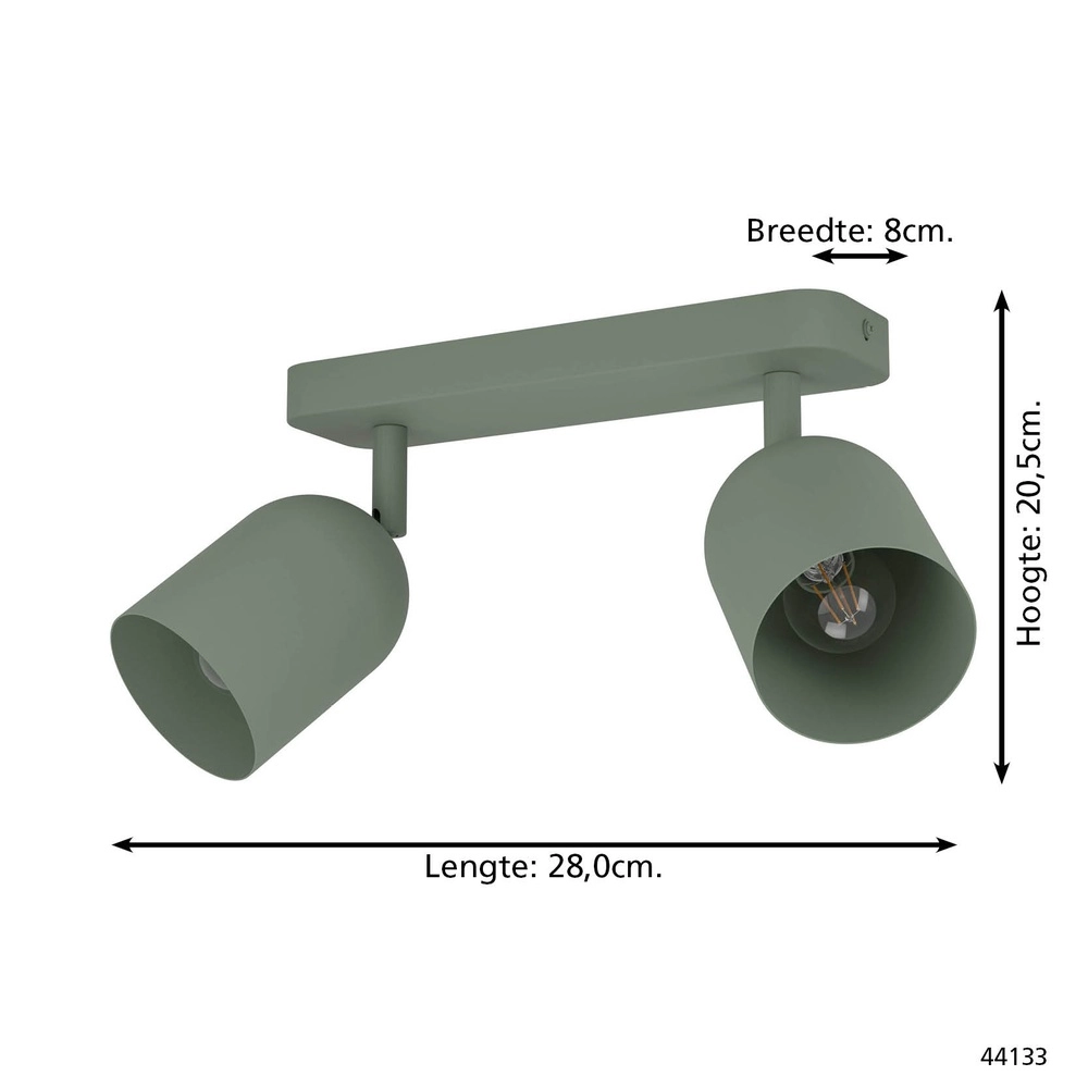 Spot de plafond design Tilston 2-vert clair Eglo 9008606359660