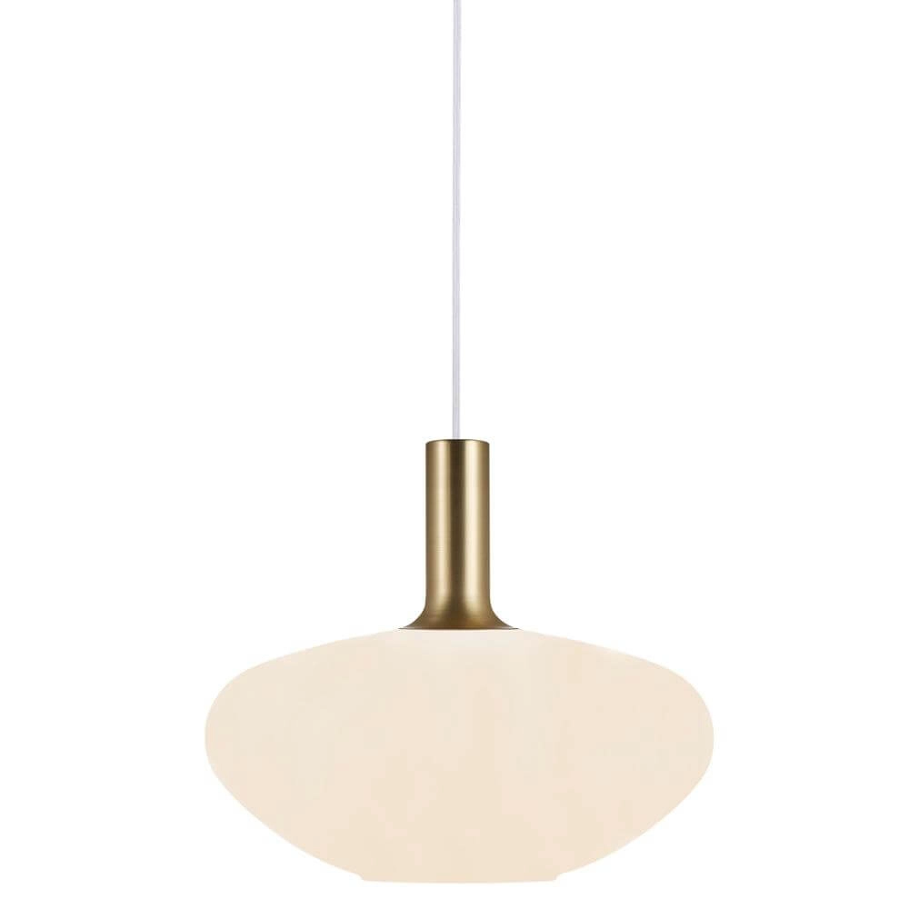 Suspension en verre Alton Ø 35cm blanc