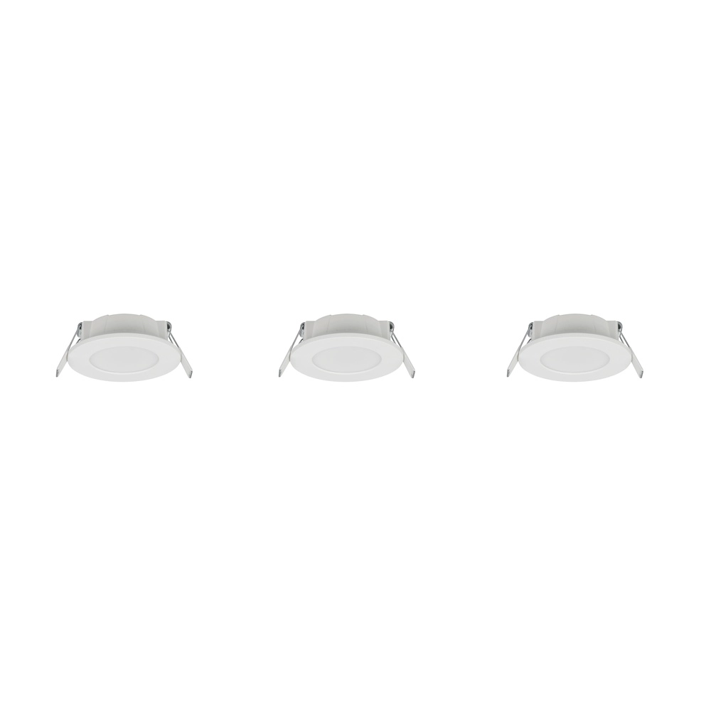 Lot de 3 spots encastrés Himal blanc IP65 Lot de 3 spots encastrés Himal blanc IP65