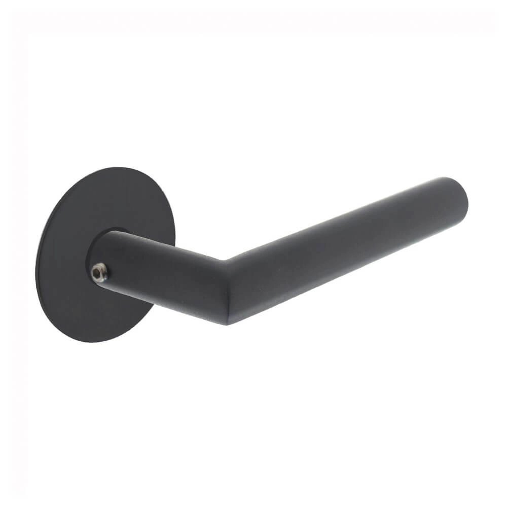 Poignée de porte étanche Jura Rosace autocollante noire