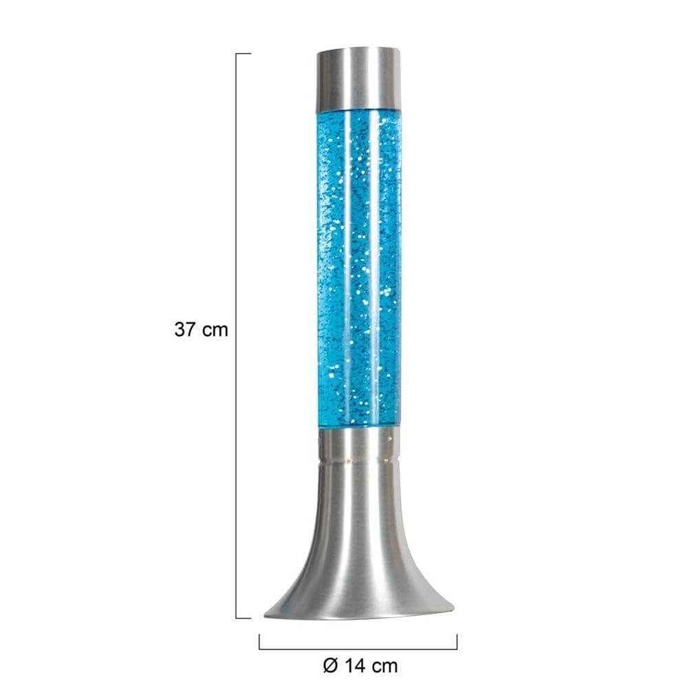 Lampe à lave Volcan métal avec bleu Steinhauer 8712746177664