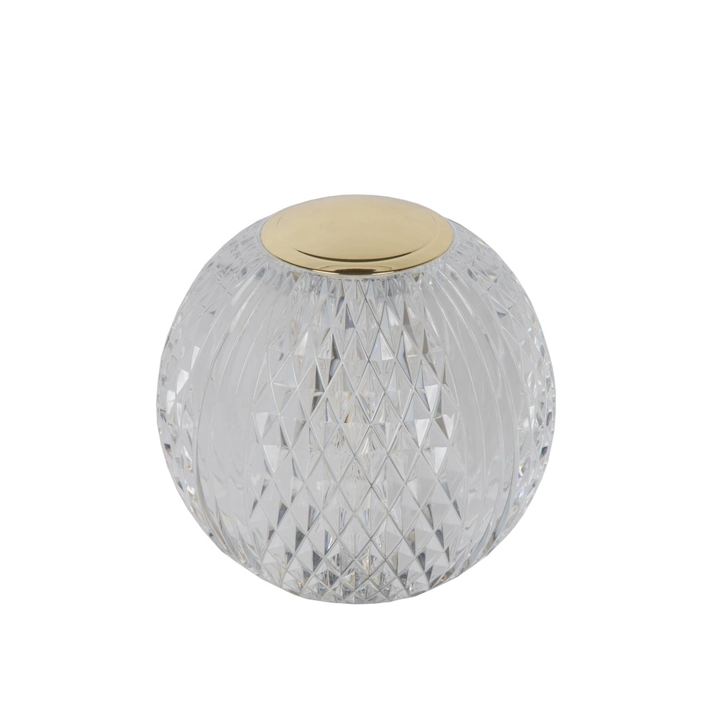 Lampe de table dorée Cintra rechargeable Ø 11cm - 3000K