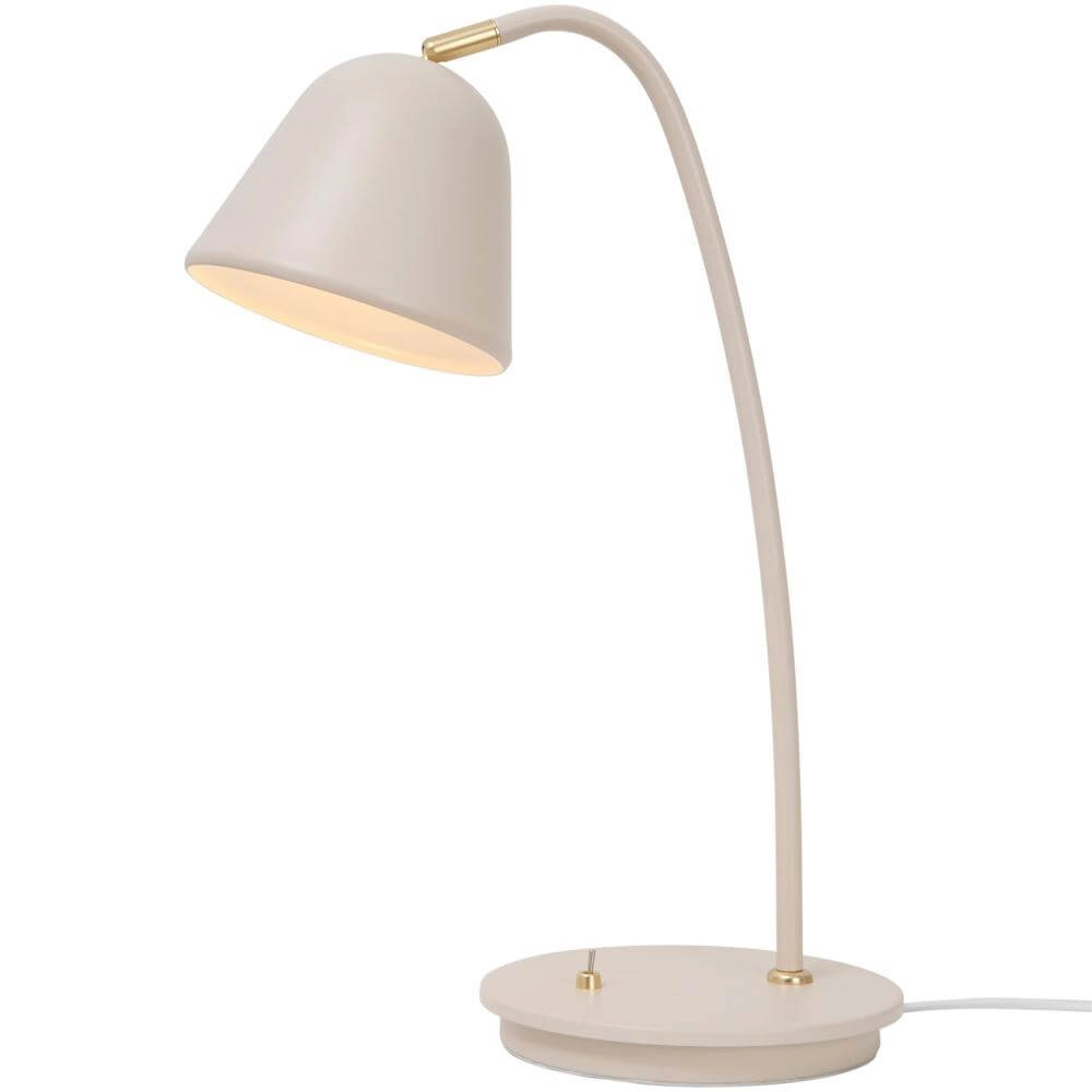 Lampe de table Fleur design brun sable