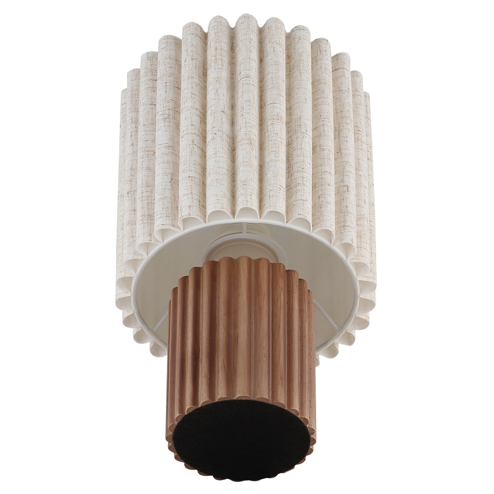Lampe de table unique Jannie Rond brun Globo 9007371586905