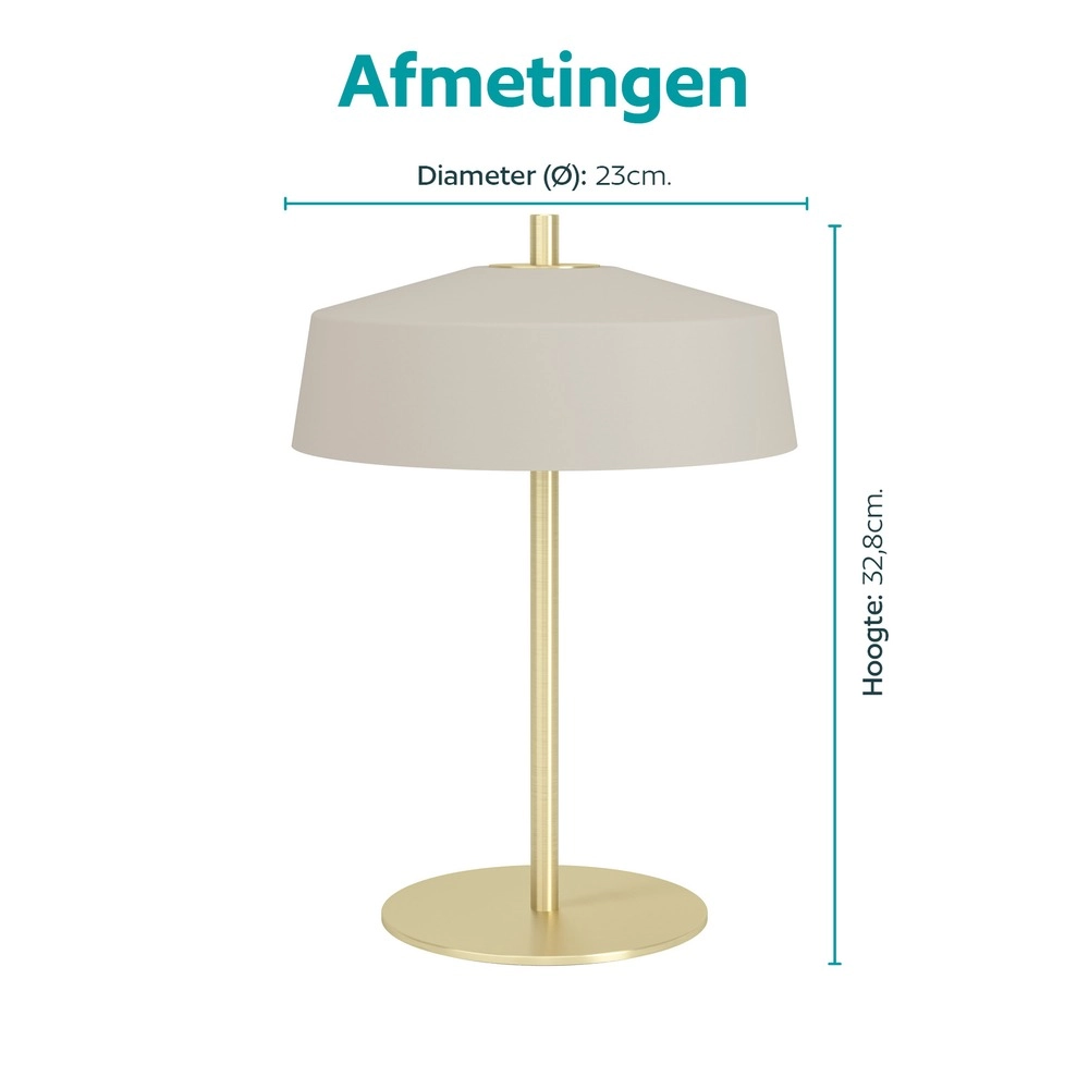 Lampe de table de conception Valdiola brun sable Eglo 9008606406753