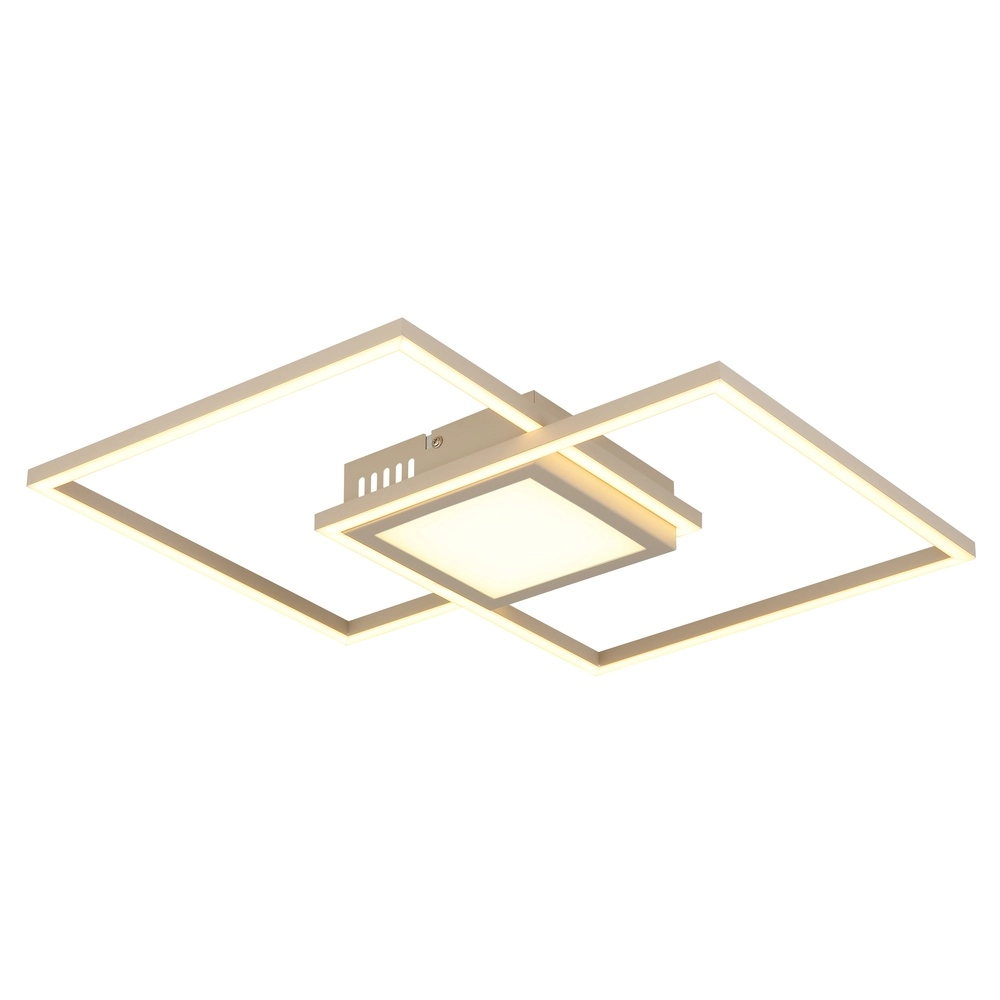Lampe de plafond élégante Saunders brun sable Globo 9007371590353