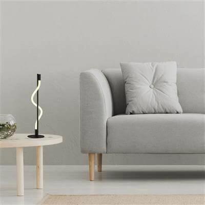 Lampadaire Serpent 56 cm noir Searchlight 5053423190198