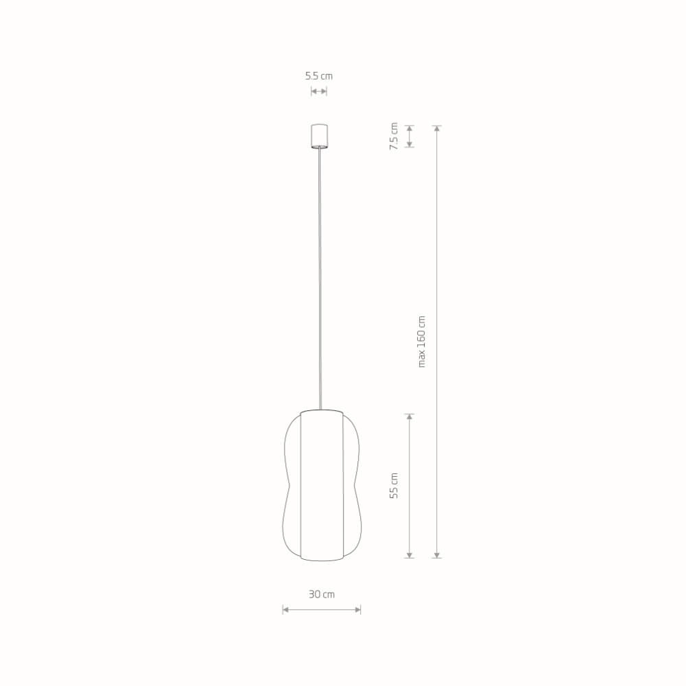 Suspension en rotin Puket L Ø 30cm Lyora 5903139111621