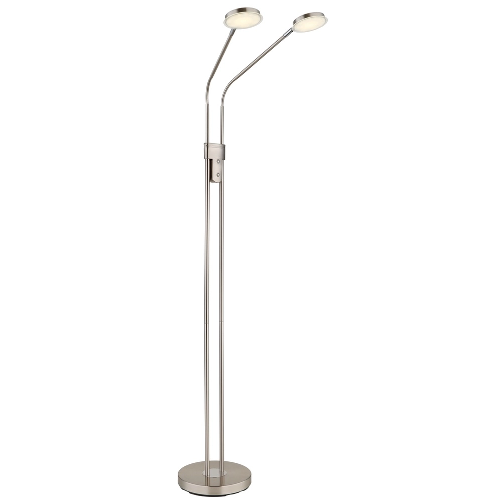 Lampe de lecture double Silvio nickel Globo 9007371592364