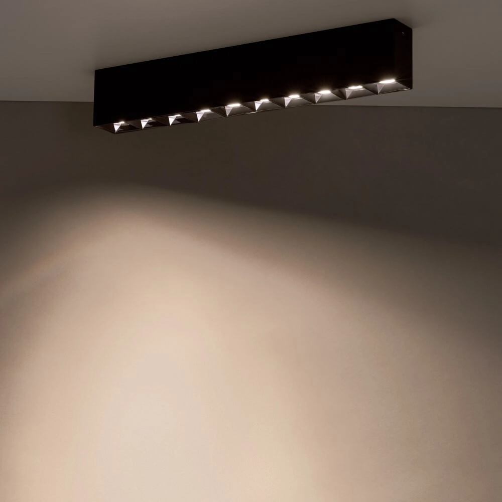 Spot en saillie noir Midi Led 10x1 LED - 3000K Lyora 5903139100564