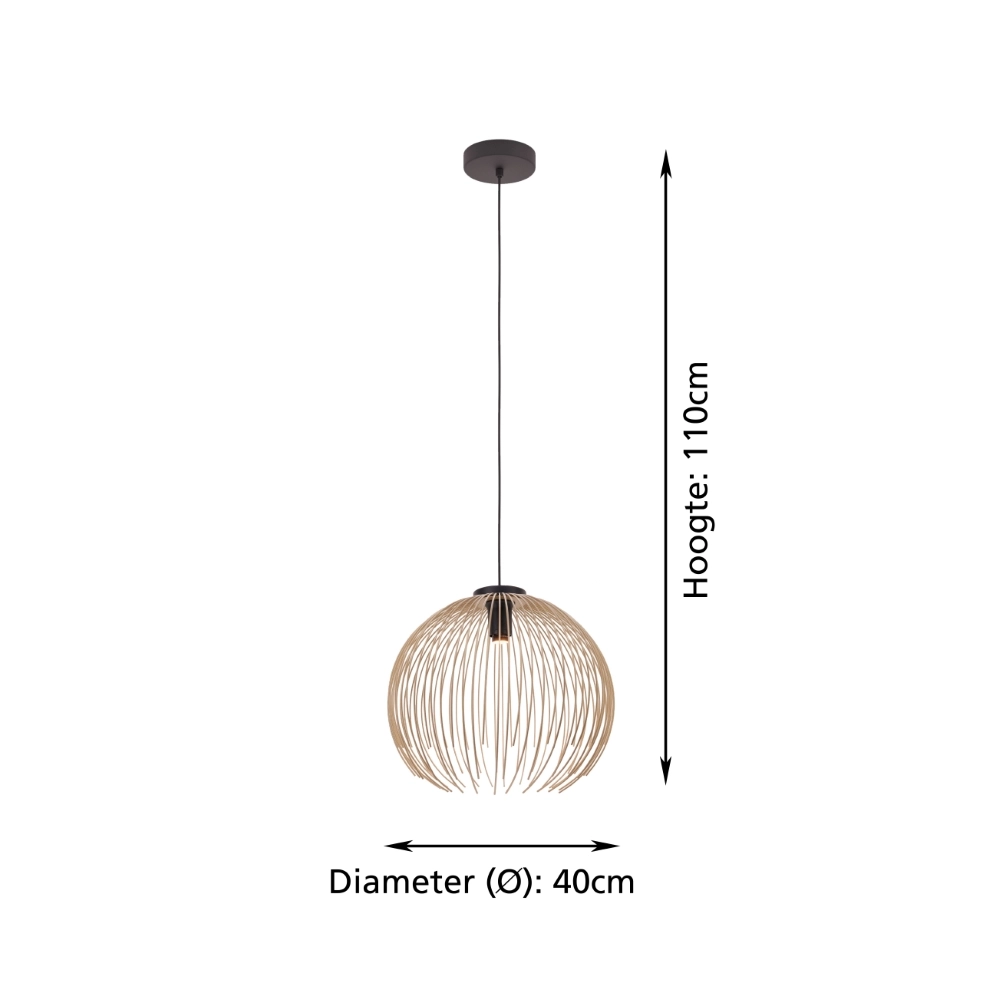 Suspension design Alhabia Ø 39cm brun sable Stars of Light 9008606353095