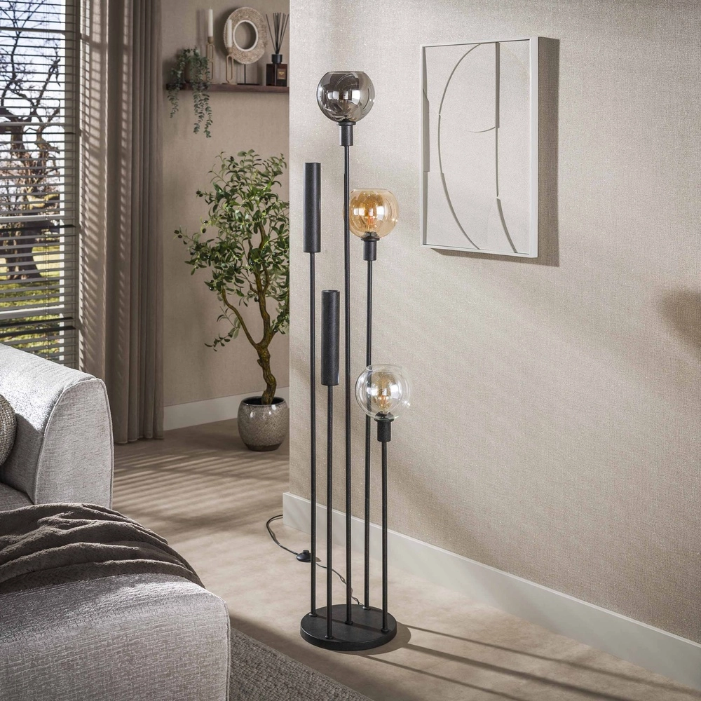 Lampe de pied Sfera avec des lunettes et des surluminateurs Lyora 8716803512412