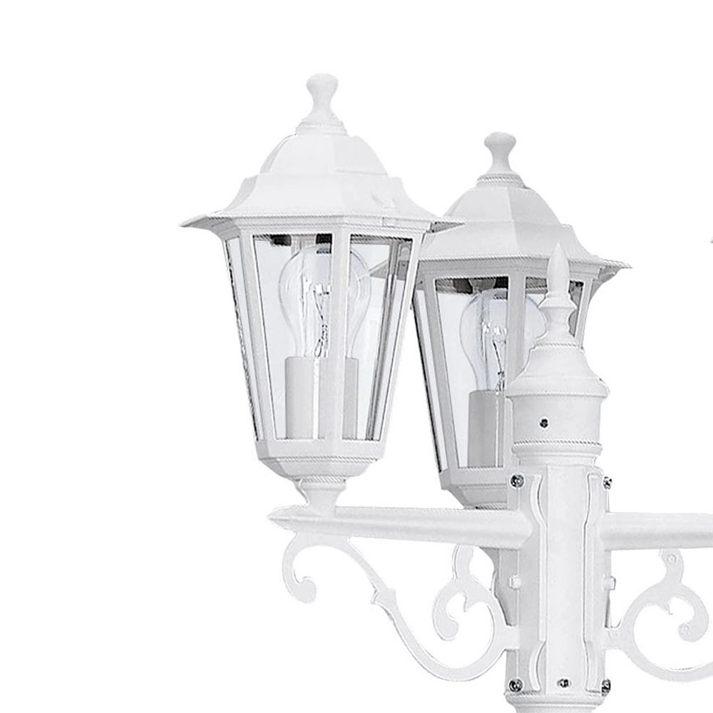 Lampadaire Jardin Laterna 5 3 lumières blanc Eglo 9002759229962