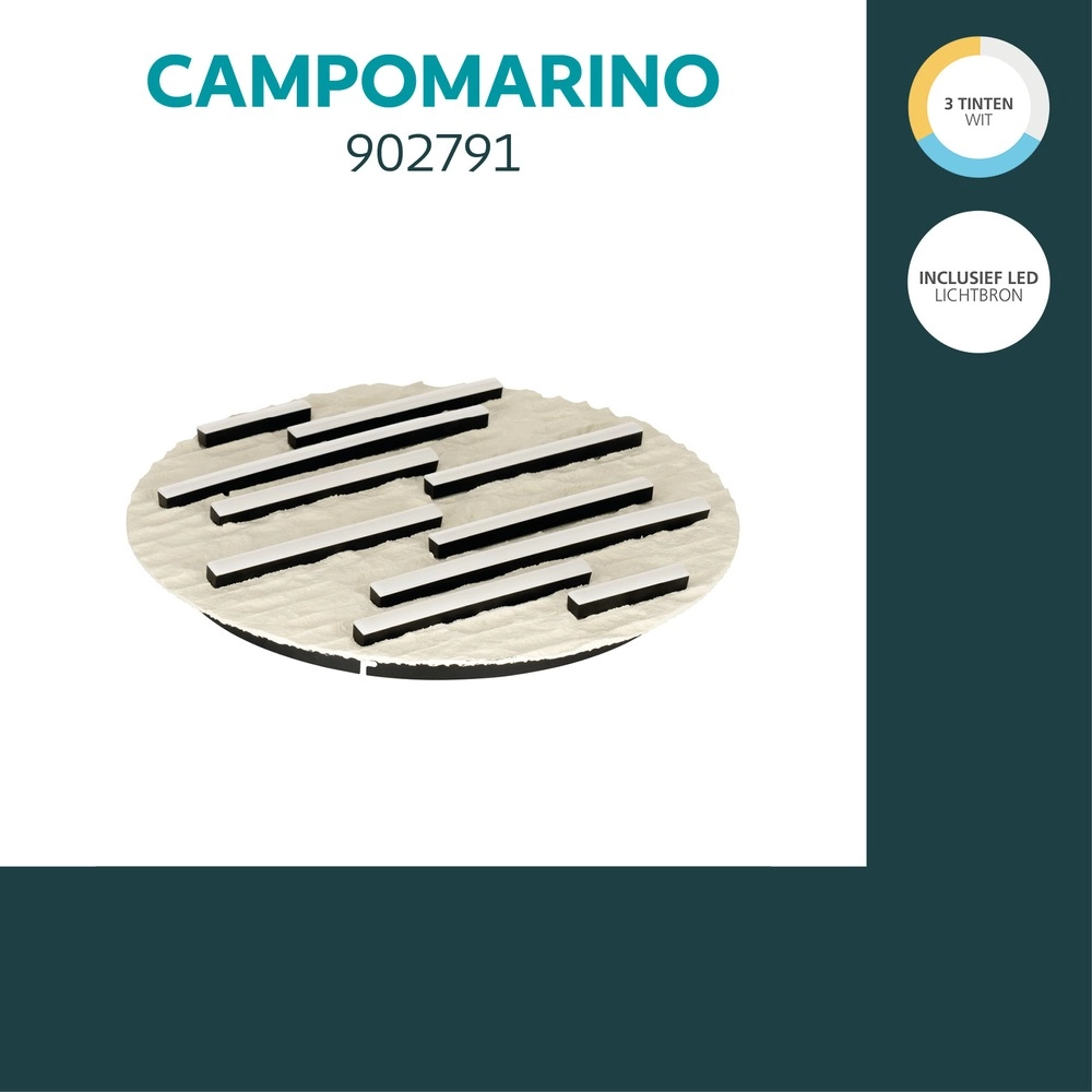Lampe de plafond Campomarino brun sable Ø 48cm Eglo 9008606409082