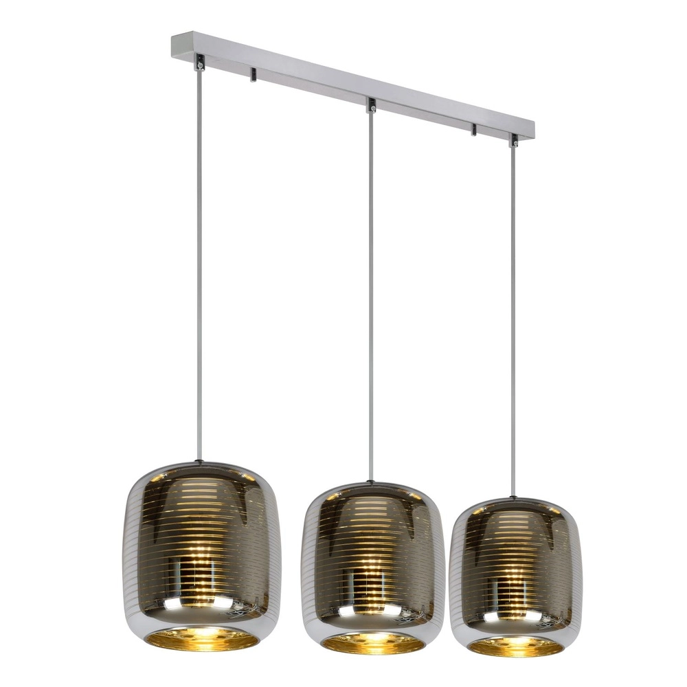 Lampe suspendue Eryn Chrome 3 lumières Lucide 5411212702319