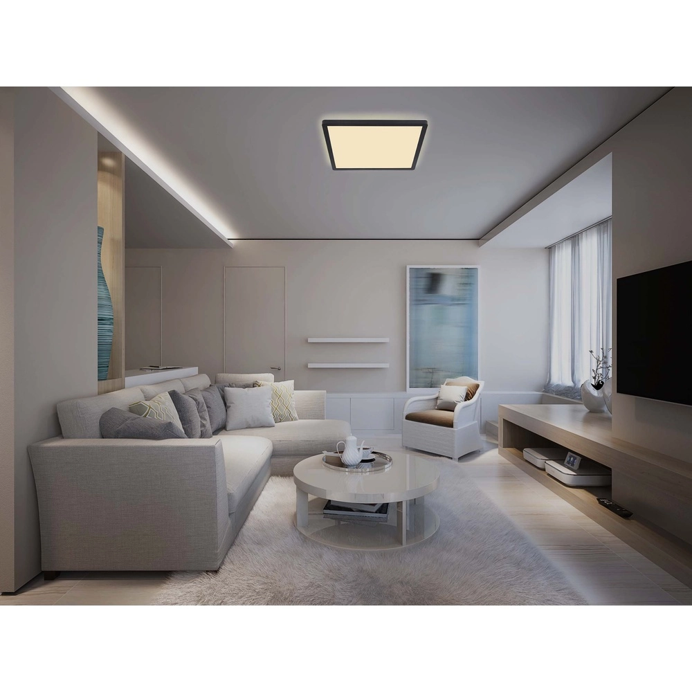 Éclairage de plafond Sapana Carré 42cm Noir Globo 9007371429738