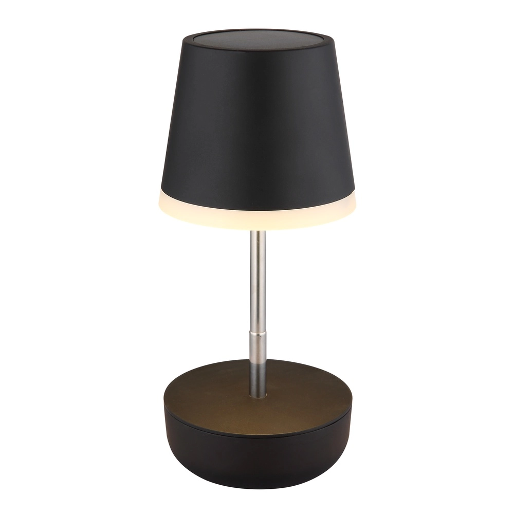 Lampe de table solaire Felina Noir