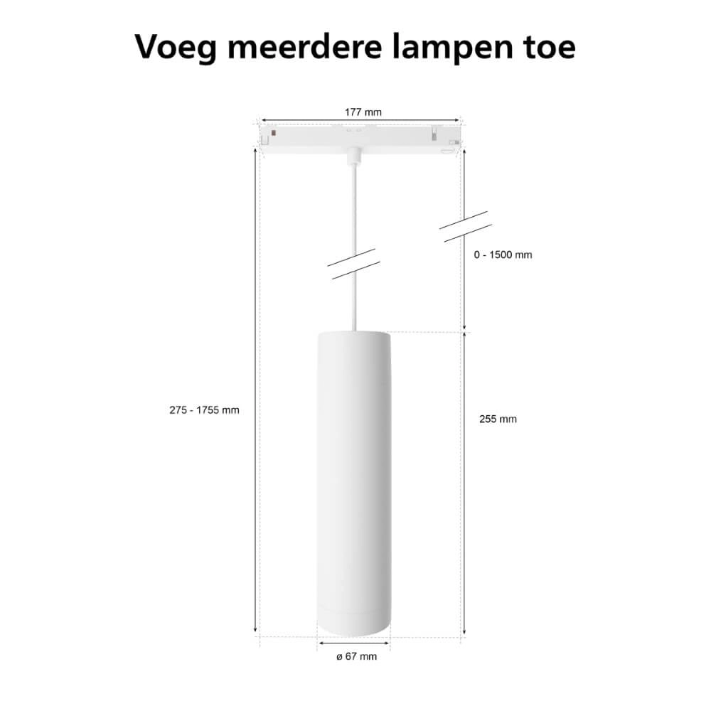 Hue Perifo - White and color lampe suspendue à extension blanche Philips 8719514407503