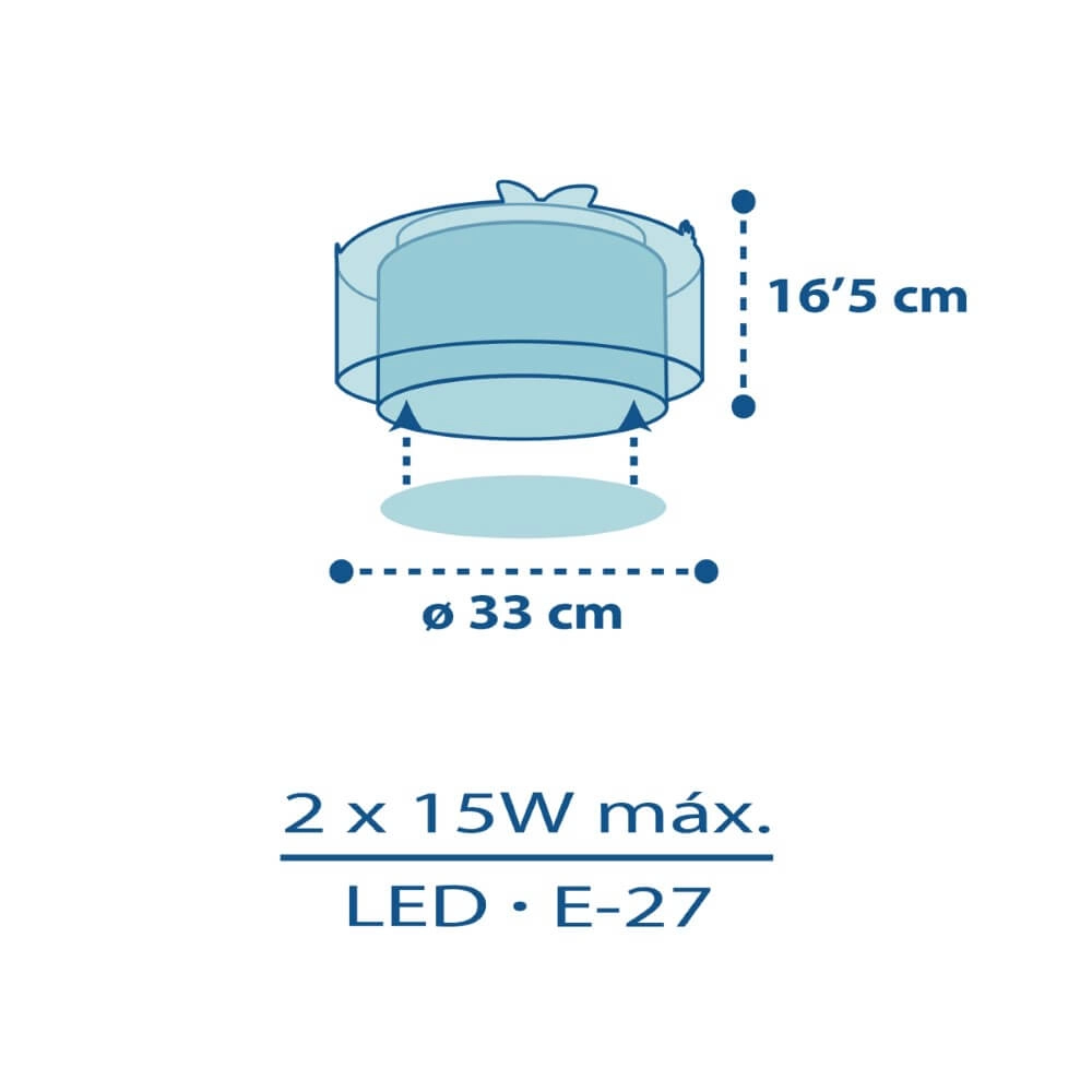 Plafonnier pour enfants Little Jungle Dalber 8420406761169