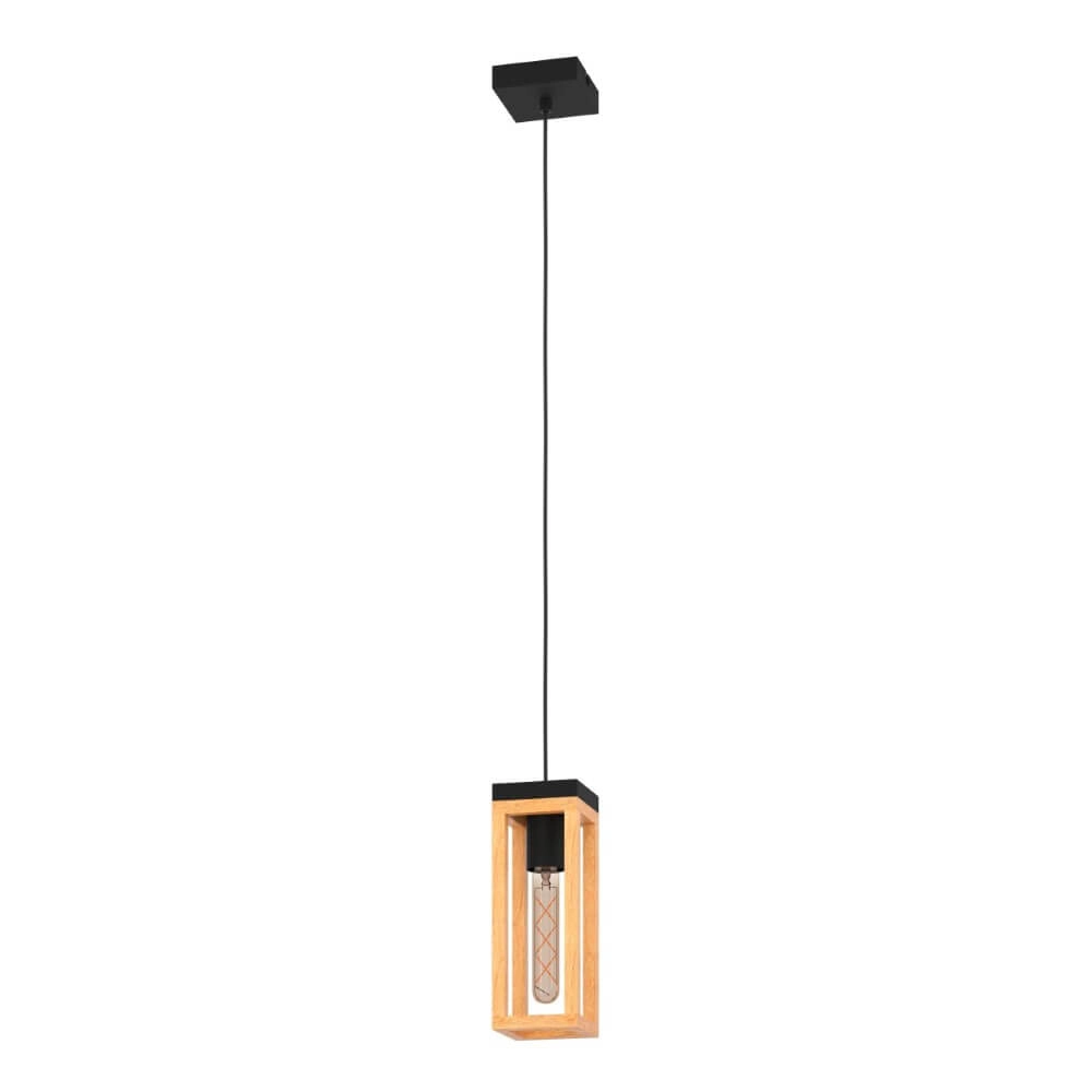 Lampe suspendue en bois Nafferton Eglo 9002759437435