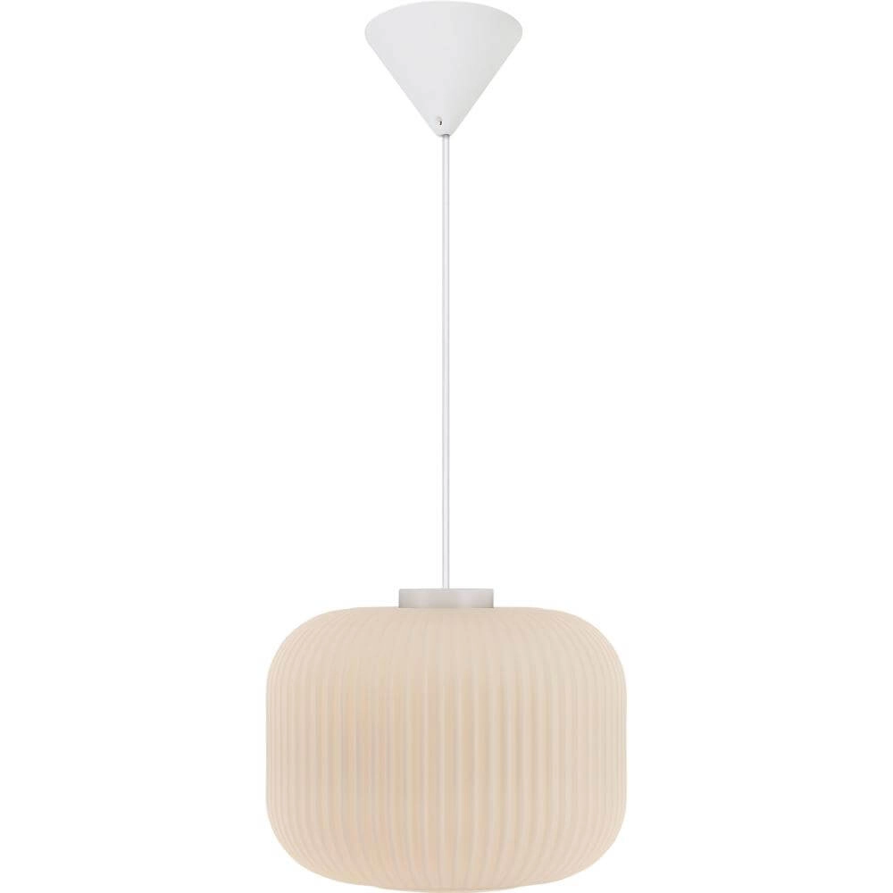 Suspension blanche Milford Ø 30cm