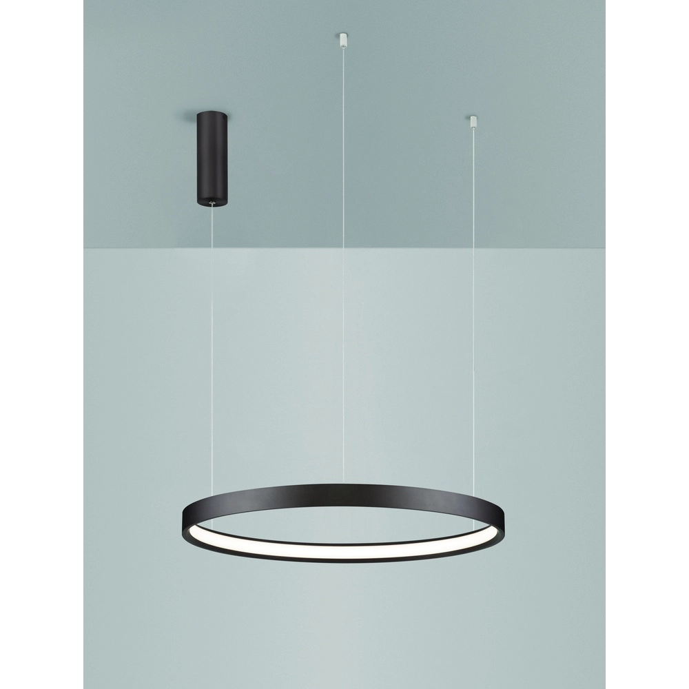 Suspension élégante Perrine Ø 60cm marron café Lyora 5212017438935