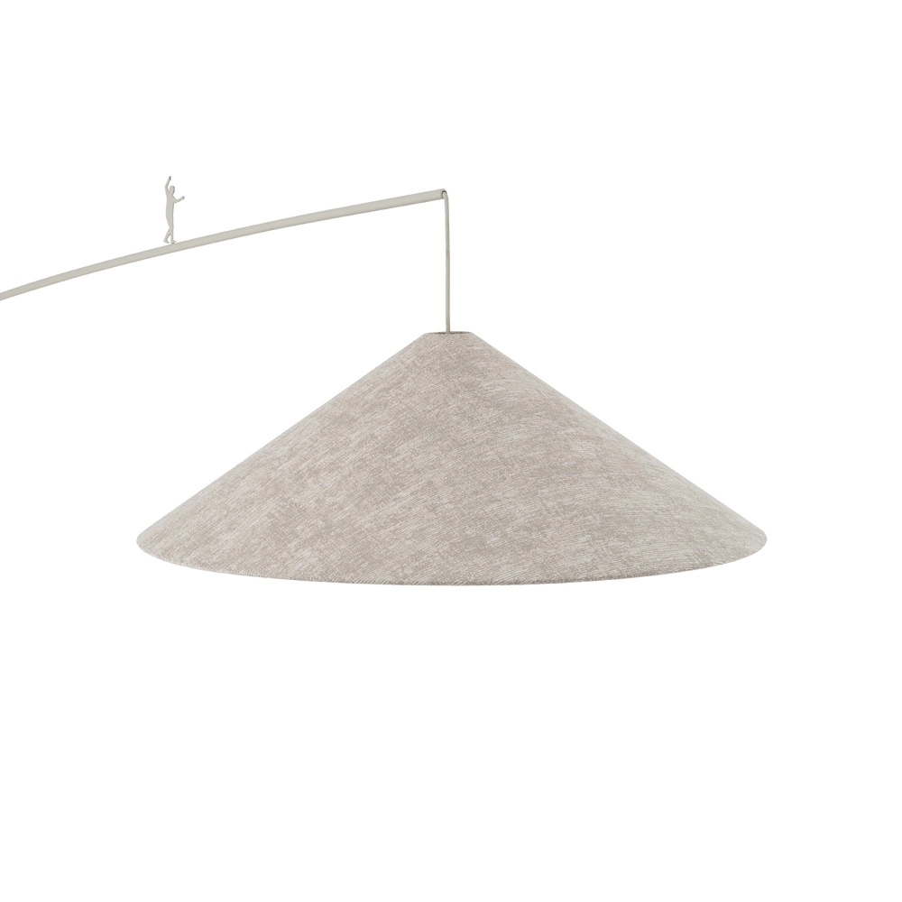 Lampe de pied Poise brun sable Ø 72cm Lyora 5903139116862